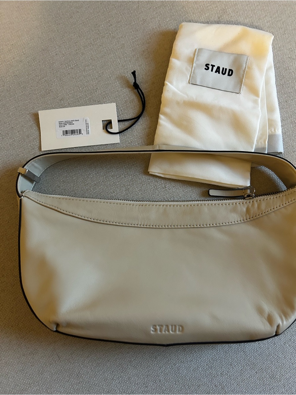Like New • STAUD Demy bag in cream